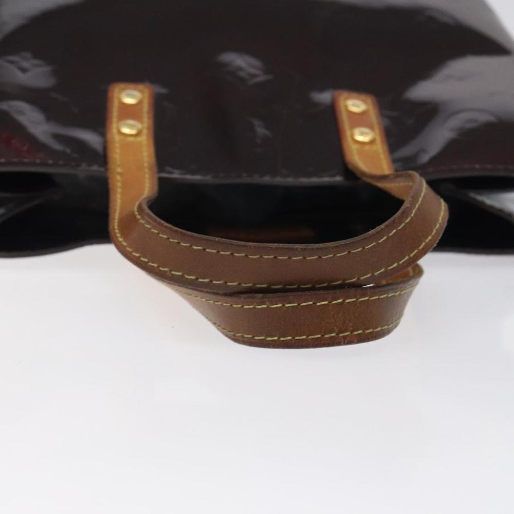 LOUIS VUITTON Monogram Vernis Reade PM Hand Bag Amarante M91993 LV Auth 118523 - Picture 7 of 16